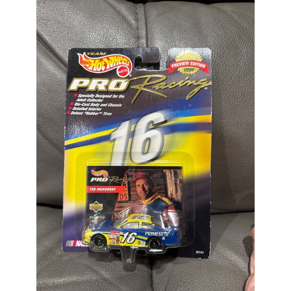 Hot Wheels Pro Racing 1998 Ted Musgrave 16 Primestar Ford Taurus NASCAR 1:64‎